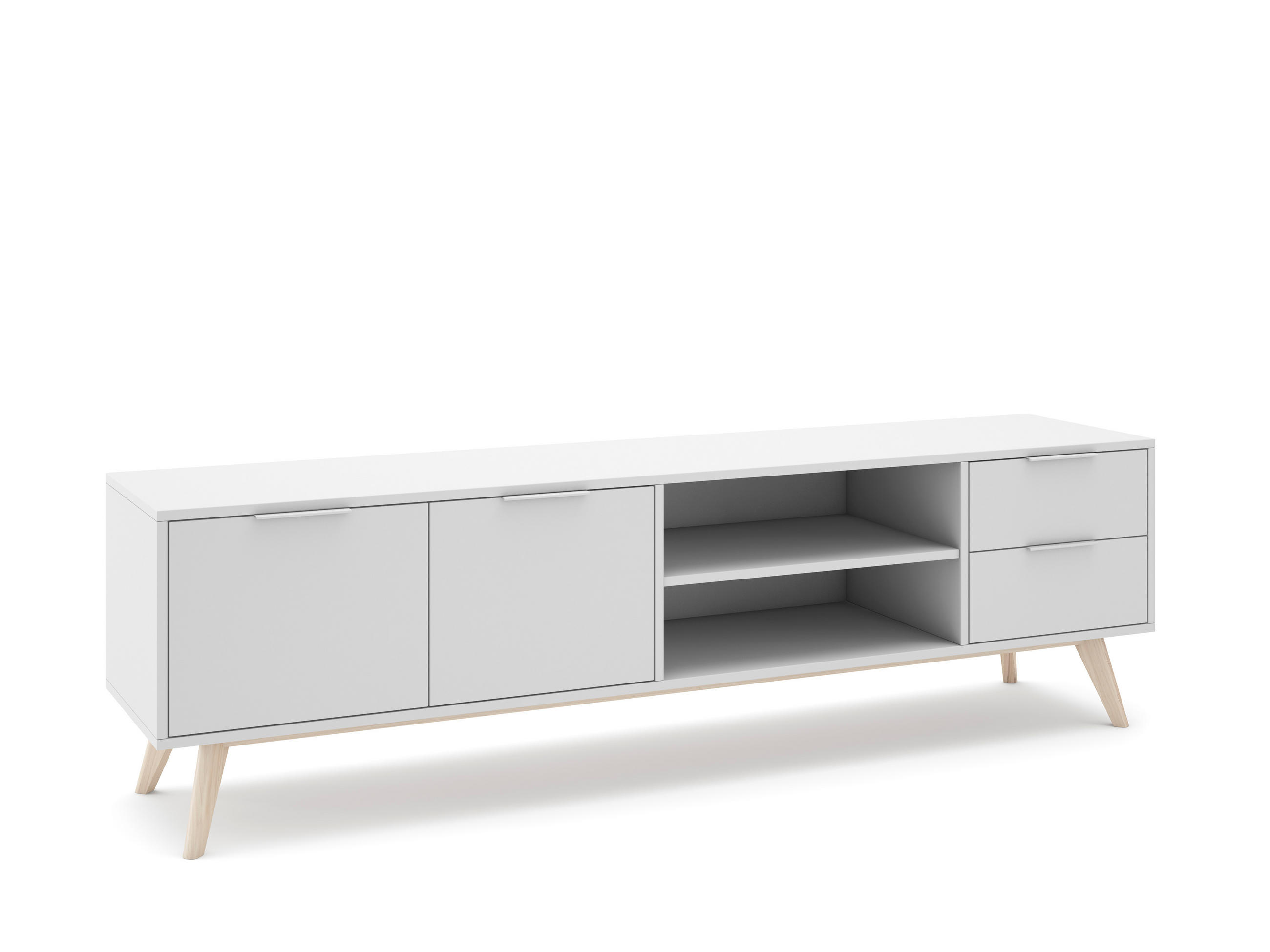 TV-STÄNDER Campus Weiß 180/40/53 cm - Weiß, Holz (40/53/180cm) - Calicosy