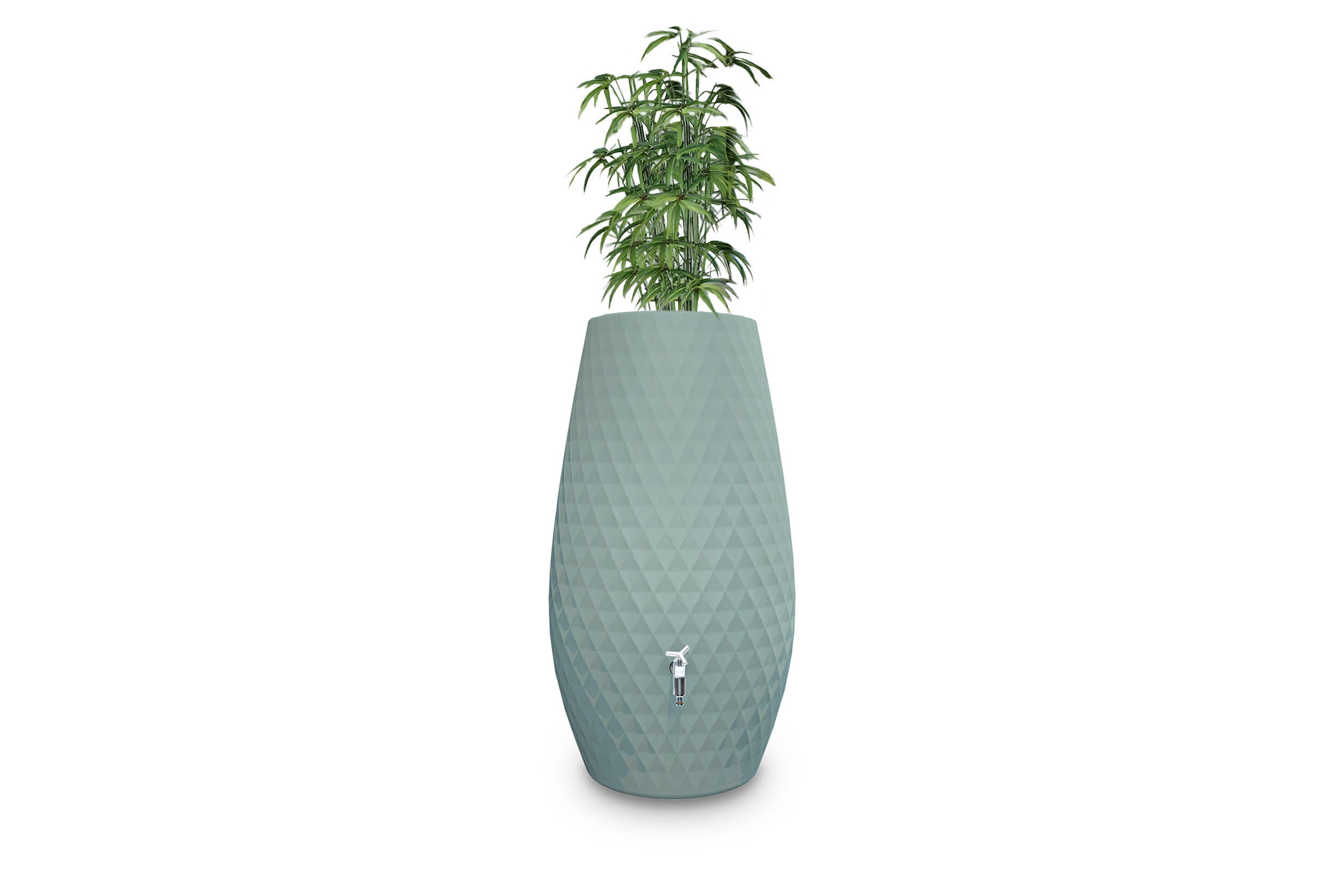 2IN1 Regentonne 230 L, agave - Grün, Kunststoff (53/118/65cm) - GARANTIA
