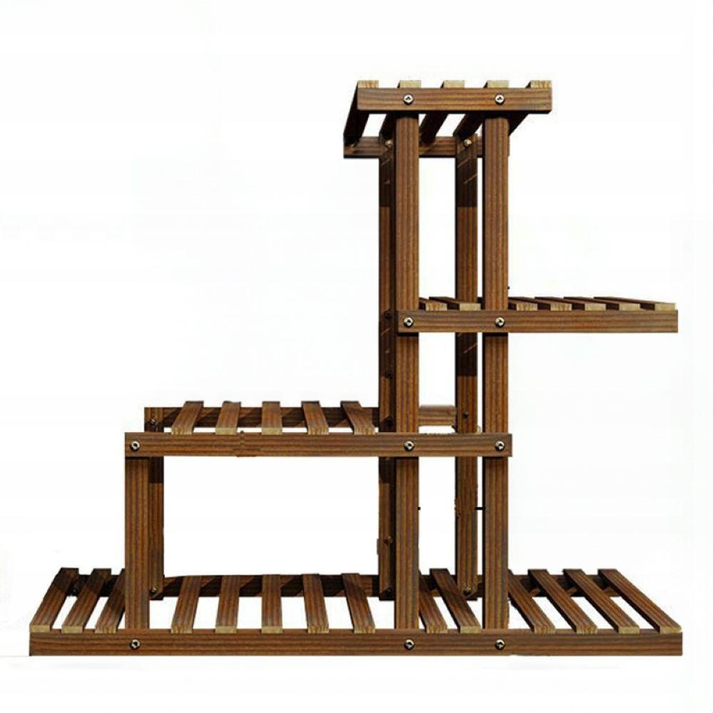 BLUMENSTÄNDER, braun 78/25/73 cm - Braun, Holz (25/78/73cm) - Rebiko