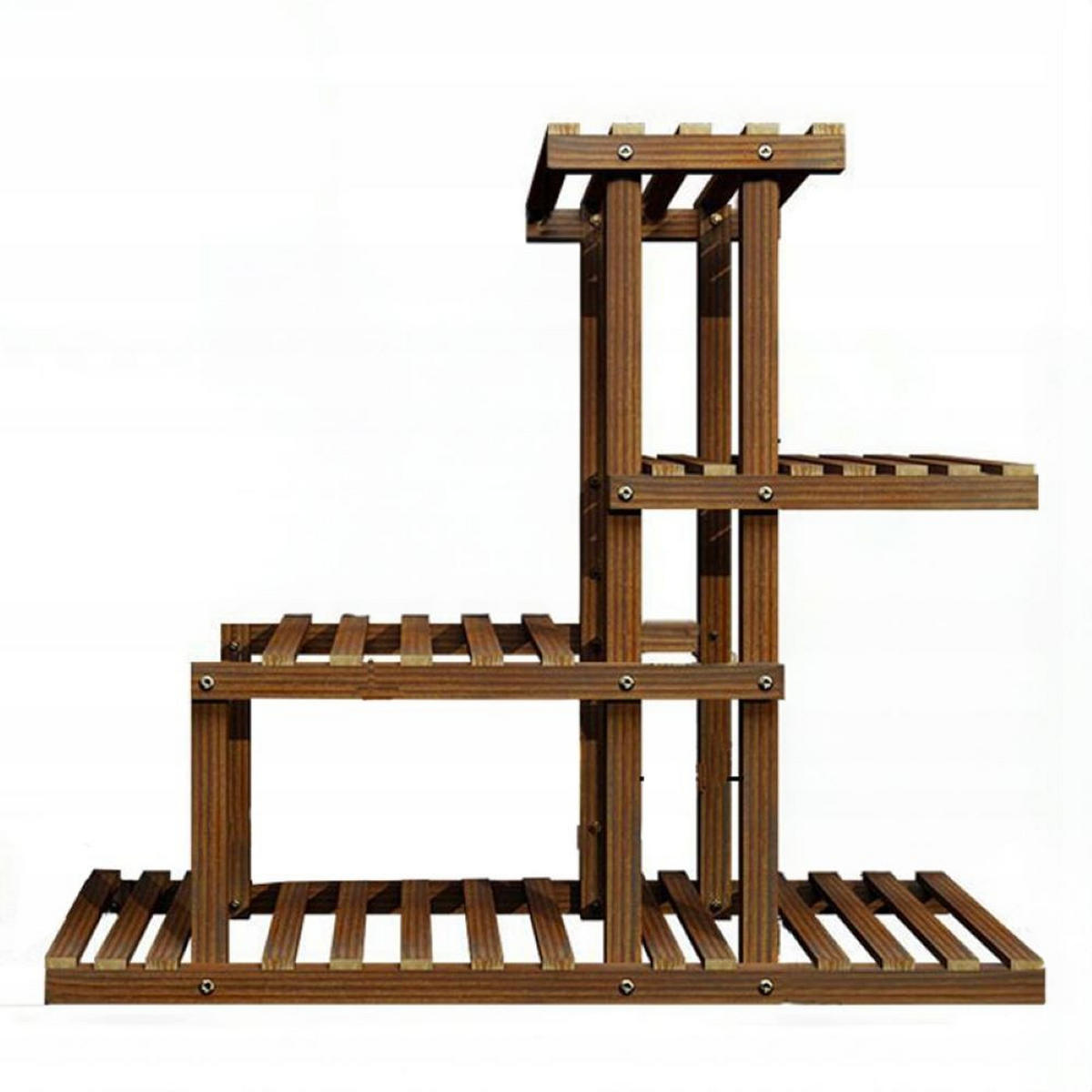 BLUMENSTÄNDER, braun 78/25/73 cm - Braun, Holz (25/78/73cm) - Rebiko