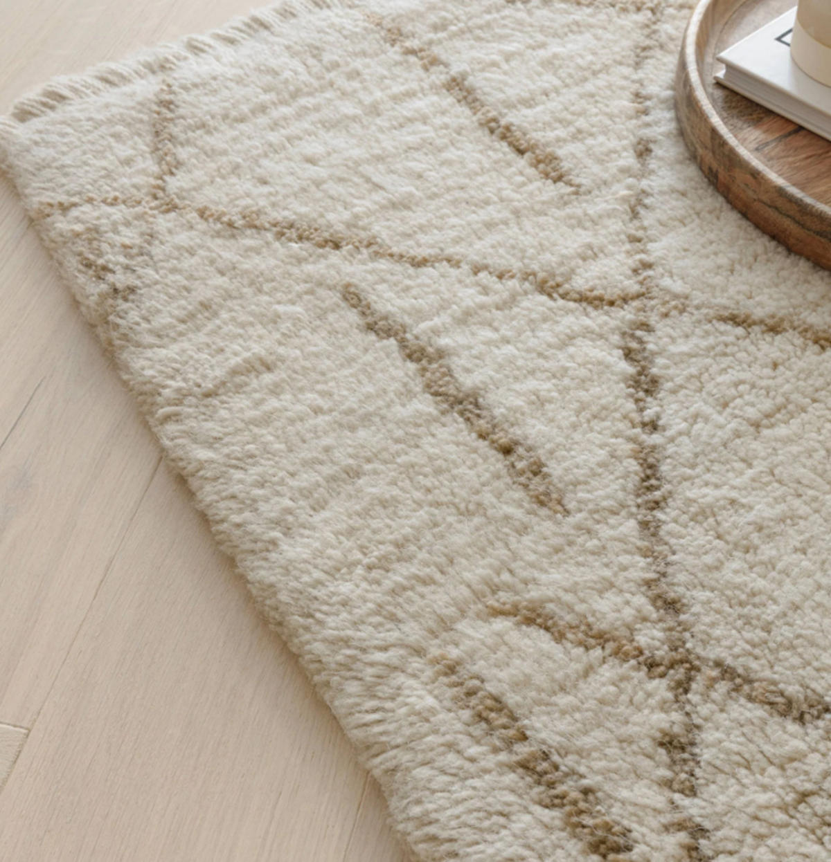 TEPPICH handgetuftet Berber Wolle HATCH Beige 200x290 cm - Beige, Naturmaterialien (200/290cm) - Novatrend