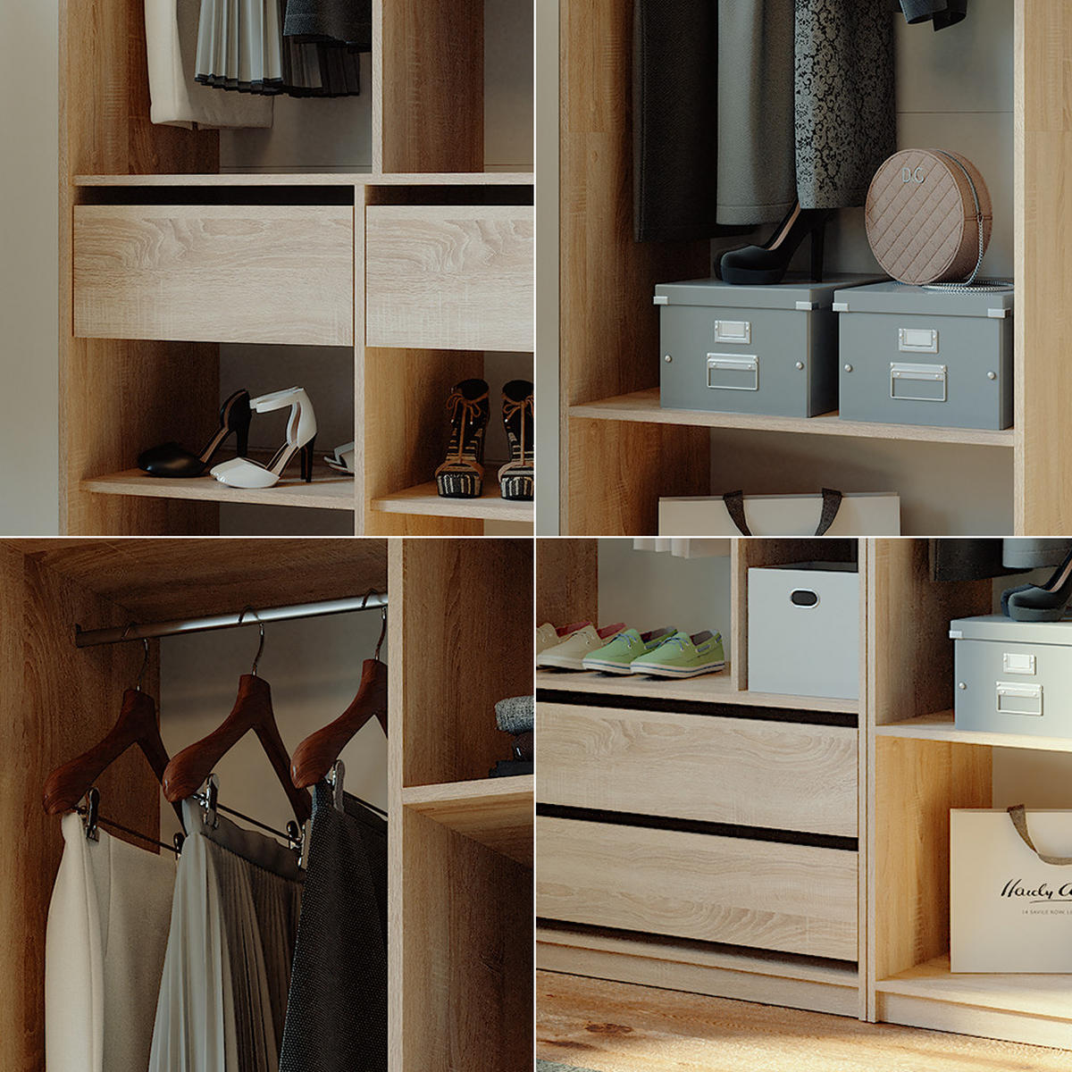 ŠATNÍ SKŘÍŇ Elmo Sonoma - Sonoma dub, kompozitní dřevo (280/200/50cm) - Vicco