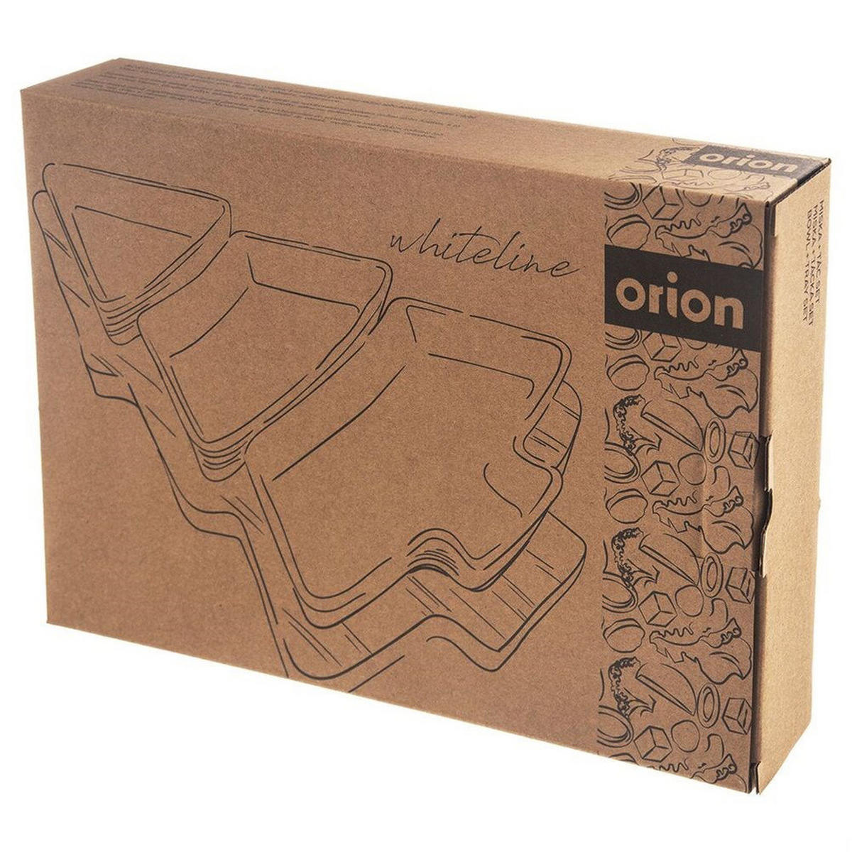 SNACKSCHALEN Porzellan Whiteline 28 cm 4 Stück. Weiß - Weiß, Keramik (20/28/4cm) - Orion 
