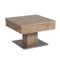 FUNKTIONSTISCH Celene 67x67x43 höhenverstellbar;diagonal verschiebbar Wildeiche Bianco - Braun, Holz (67/67/43cm) - 58aufmkessel