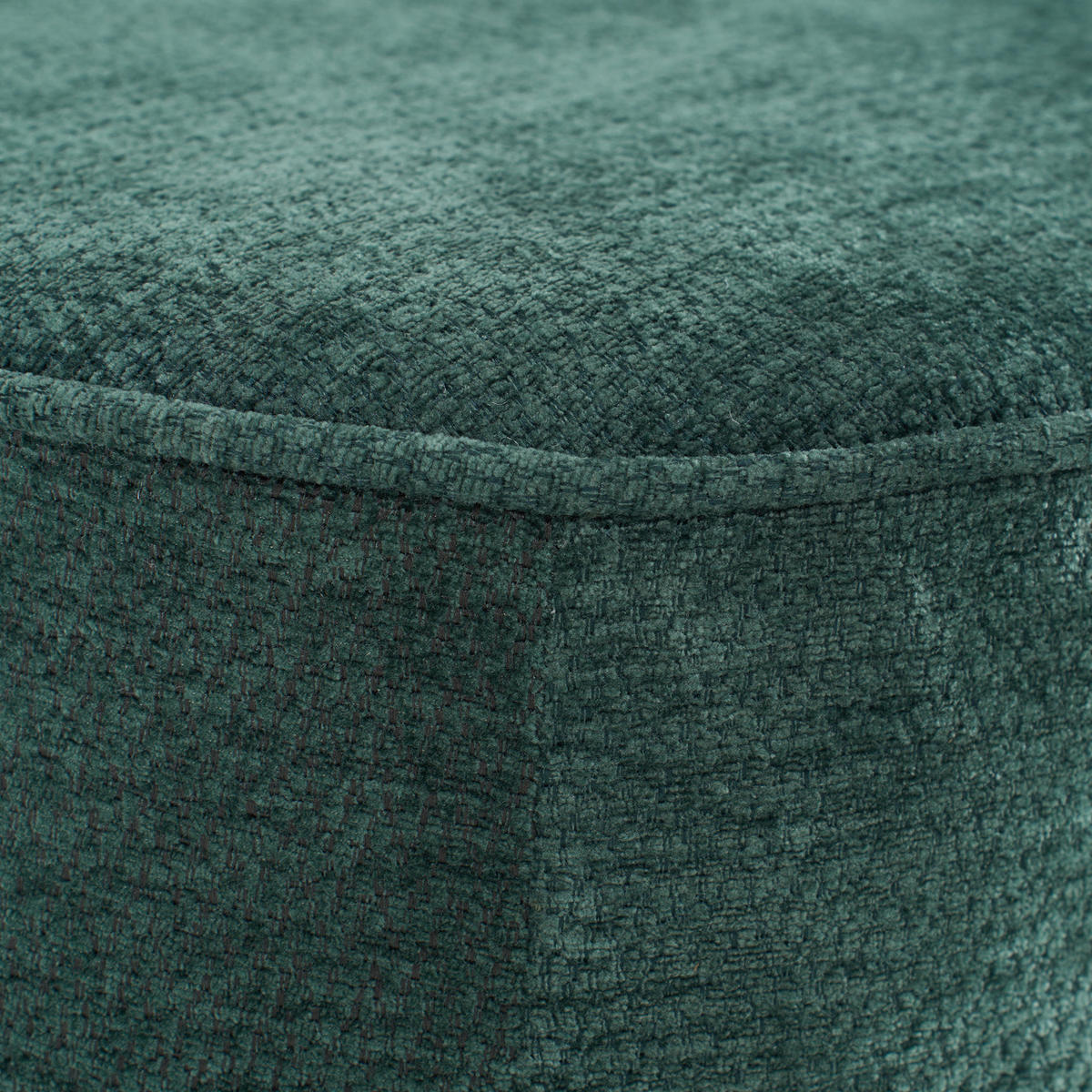 ECKSOFA Modulares L-Form in Chenille Montagefrei - Grün, Textil (262/144cm) - Urban Meuble