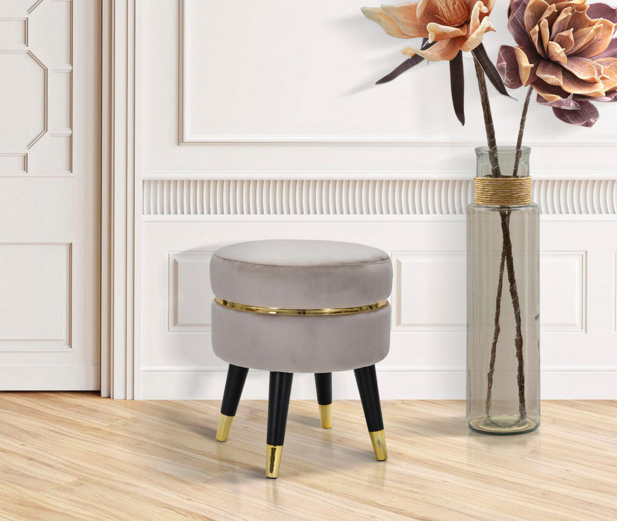 HOCKER Paris 35/35/40,5 cm - Grau, Kunststoff (35/40.5/35cm) - Mauro Ferretti