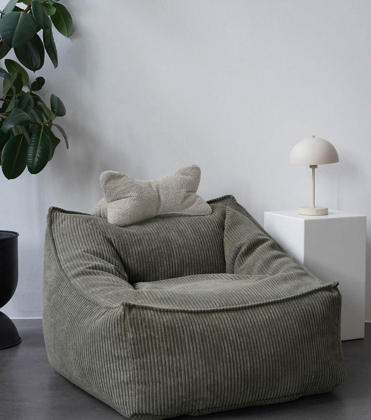 NACKENKISSEN Der Leseknochen - Beige, Textil (42/22cm) - Mokebo