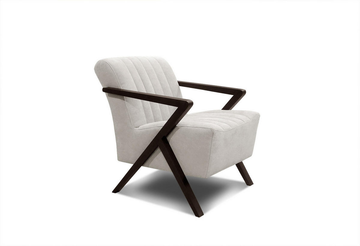 SESSEL LEBRON, ecru - Ecru, Holzwerkstoff/Textil (65/82/79cm) - Courtois Laville