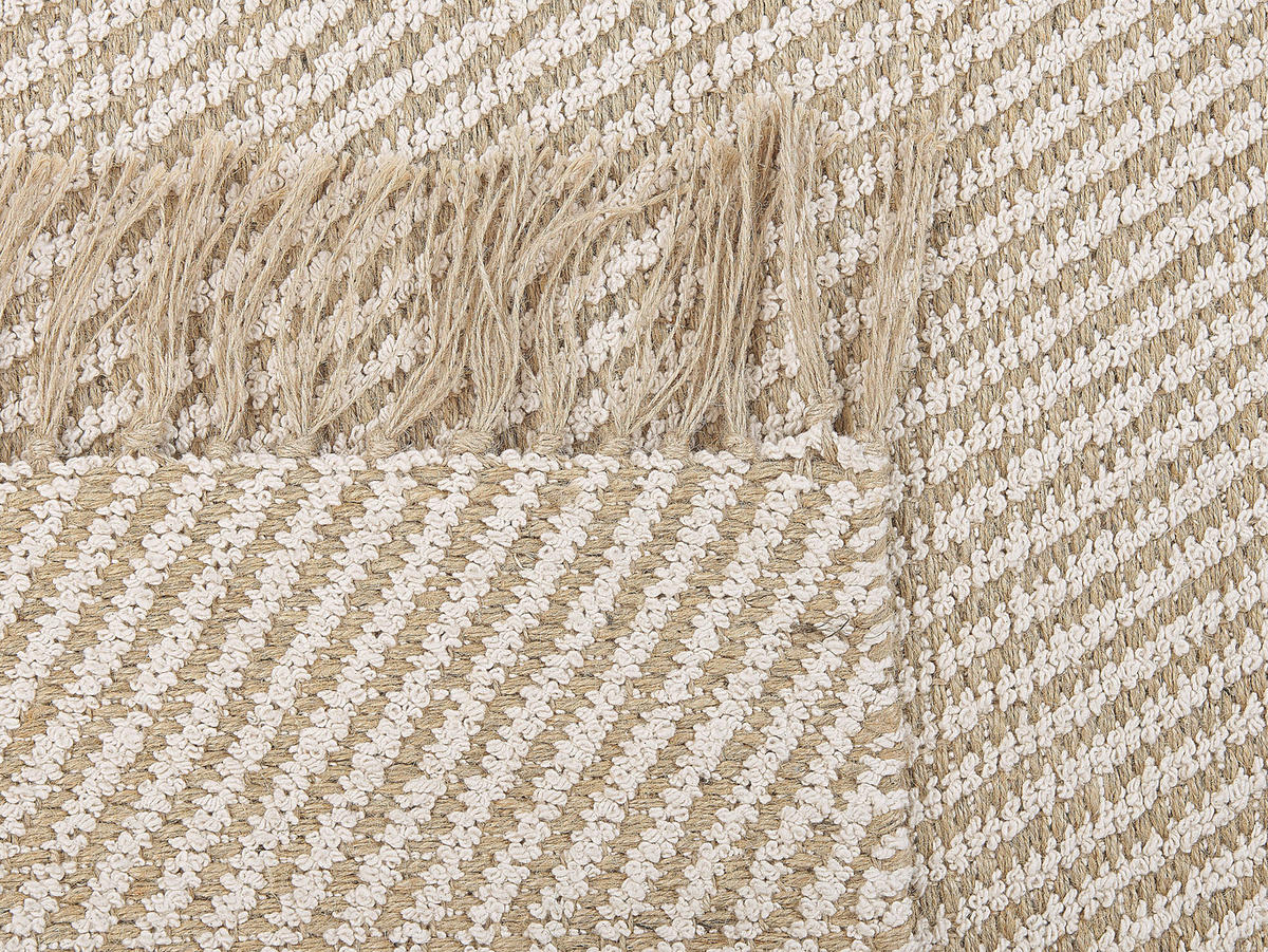 KURZFLOR-TEPPICH Aladag 200/140 cm - Beige, Naturmaterialen (140/200cm) - Beliani