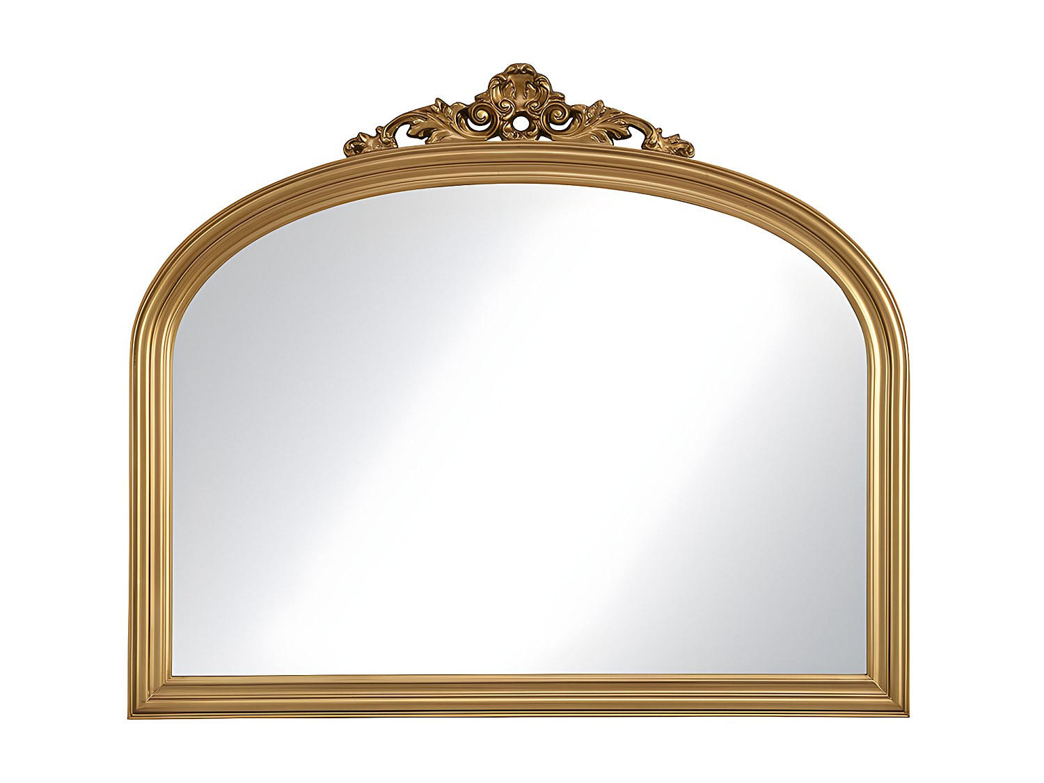 WANDSPIEGEL - 107 cm x 3 cm - Holz, Platte - Goldfarben - EYOB - Goldfarben, Holz (107/90/3cm) - Vente-Unique