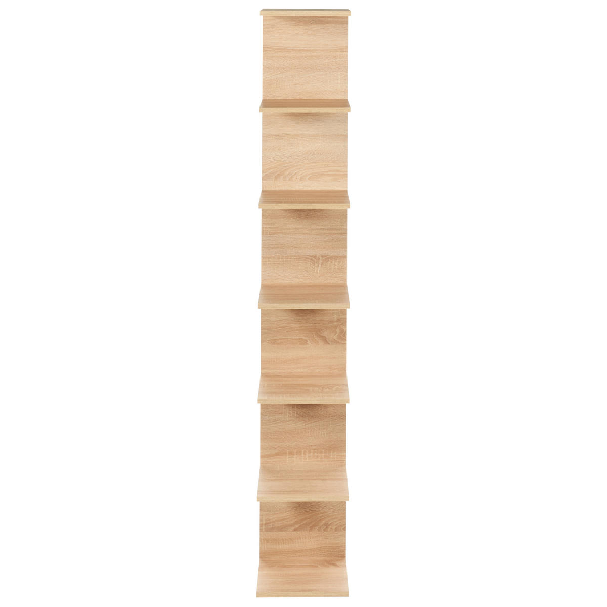 WANDREGAL 190 cm Hellbraun Eston - Braun, Holzwerkstoff (30/190/28cm) - Beliani