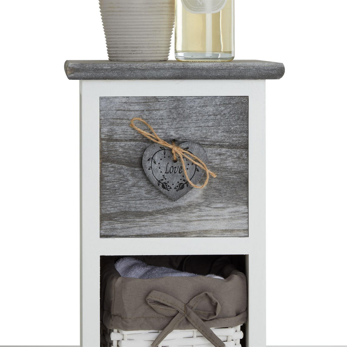 KOMMODE FLOWER - Weiß, Holz (20/70/20cm) - CARO-Möbel