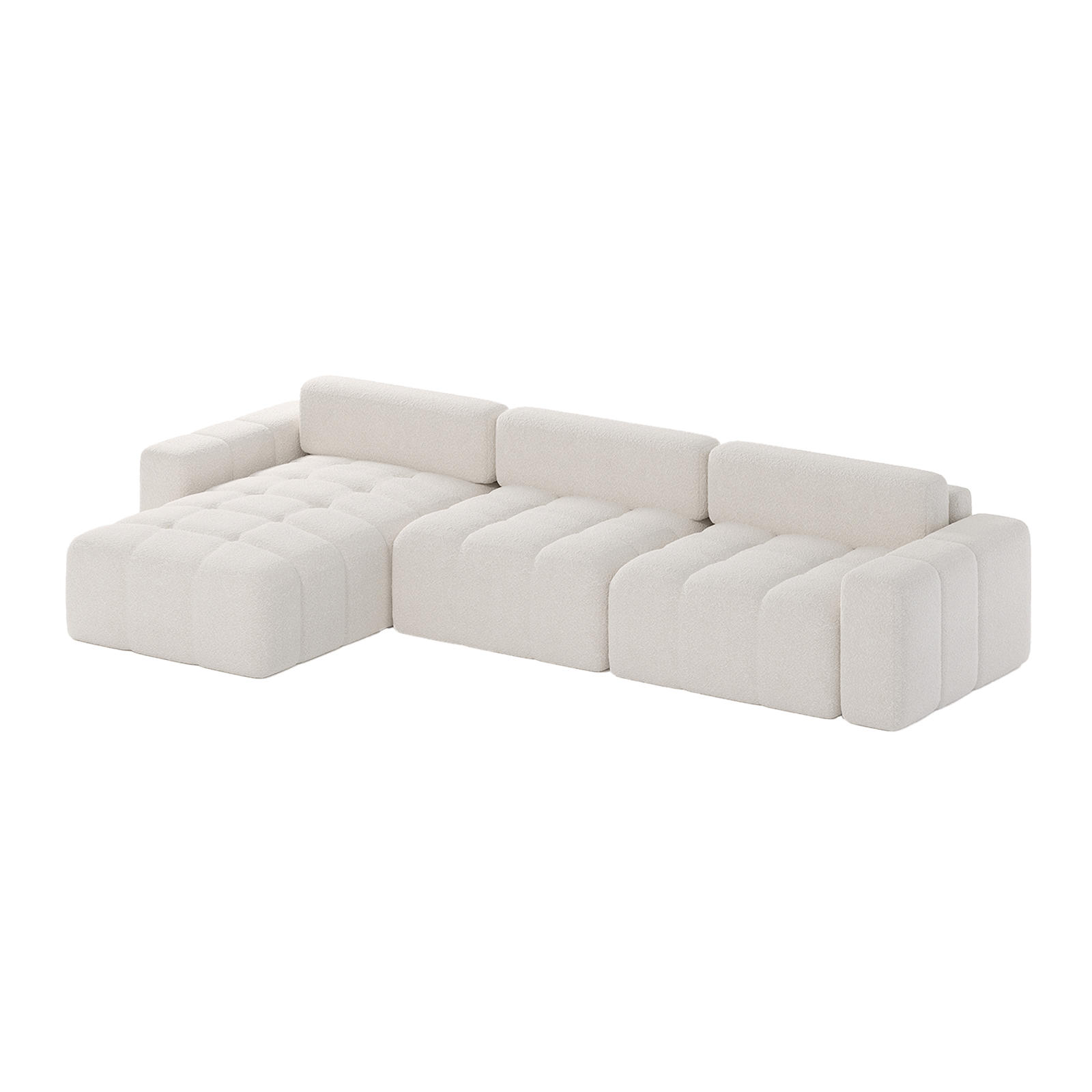 Fedve ROHOVÁ SOFA RIFU SO s funkcí spánku, Bílá