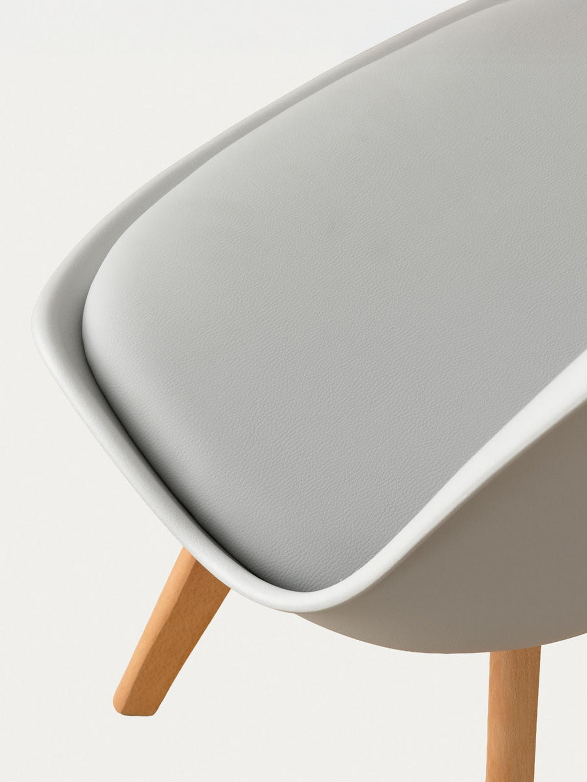 STUHL Scandinavian Grau 49 cm x 82 cm - Grau, Kunststoff (49/82/54cm) - Kenay Home