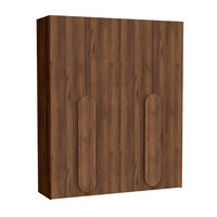 FALTTÜRENSCHRANK Omodeo 200 cm breit in Warmia-Nussbaum – mit WingLine-Falttüren - Walnussfarben, Holzwerkstoff (200/240/58cm) - AX Living