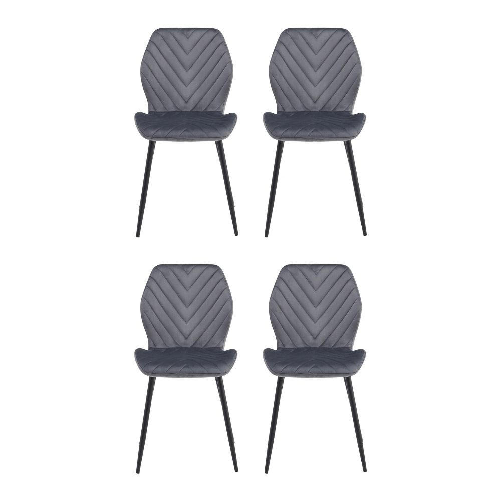 AN Furniture Store Stühle Grau 48x86x41 cm
