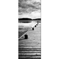 GLASBILD 30x80 cm Steg - Weiß, Glas (30/80cm) - artissimo