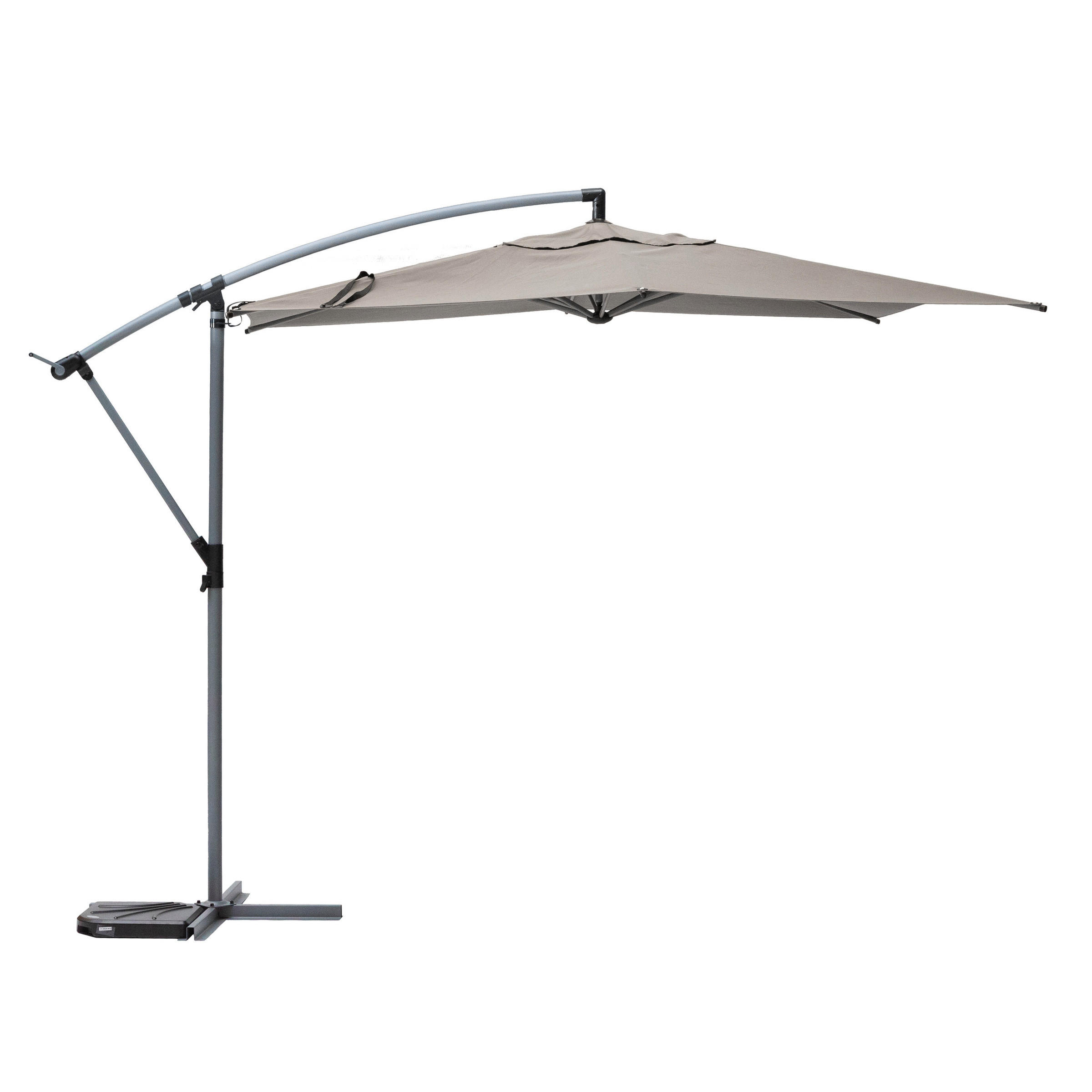 GARTENSCHIRM Manoa 300 cm - Taupe, Metall (292/306cm)