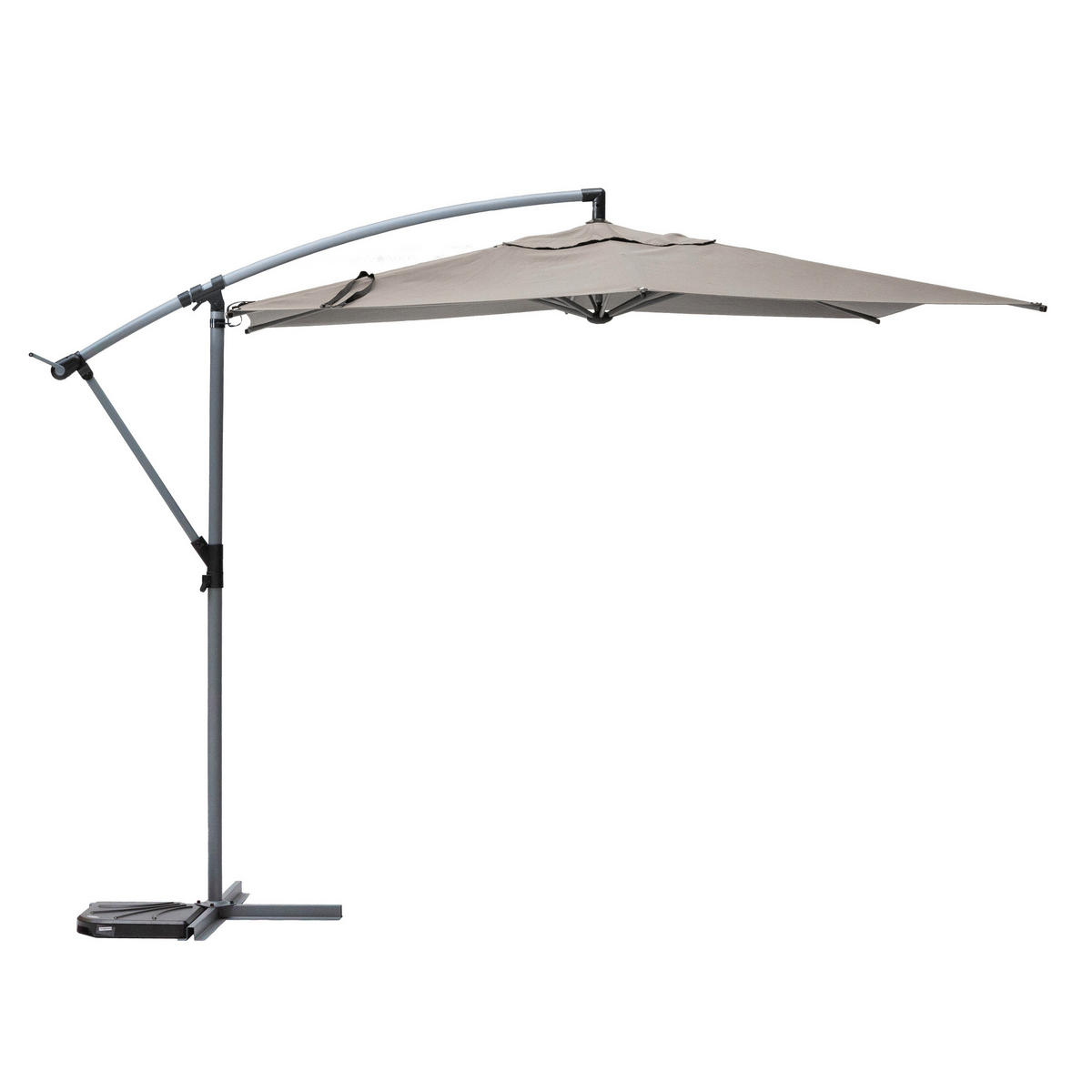 GARTENSCHIRM Manoa 300 cm - Taupe, Metall (292/306cm)