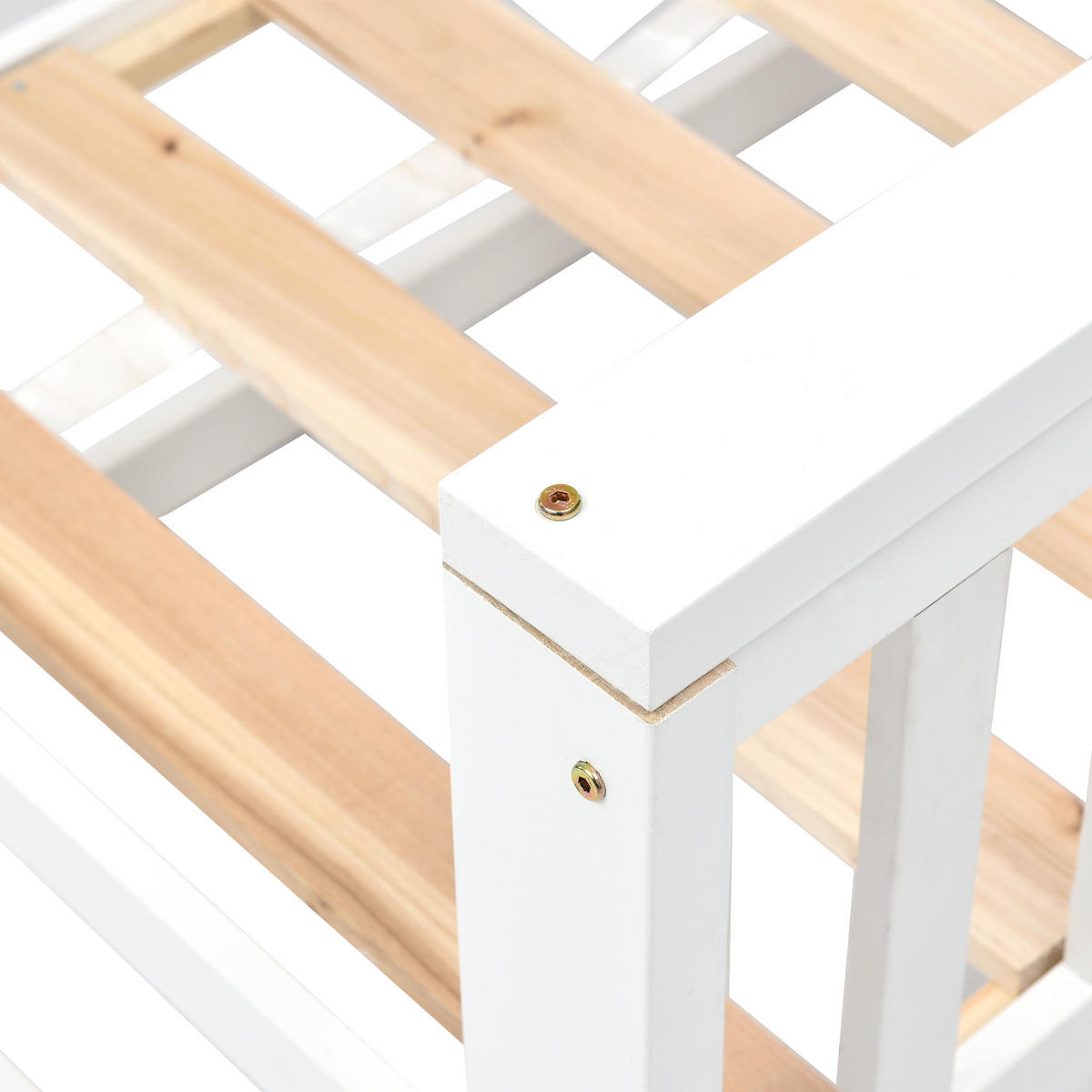 ETAGENBETT 90/200cm Weiß - Weiß, Holz (245.5/170/125cm) - Urban Meuble