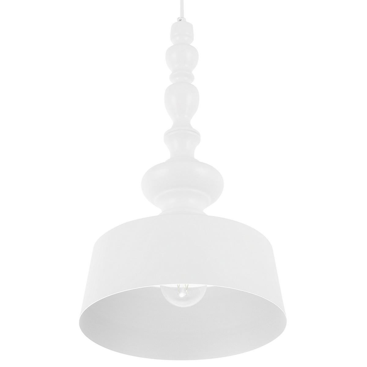 HÄNGELEUCHTE Driva 26/26/120 cm - Weiß, Metall (26/26/120cm) - Beliani