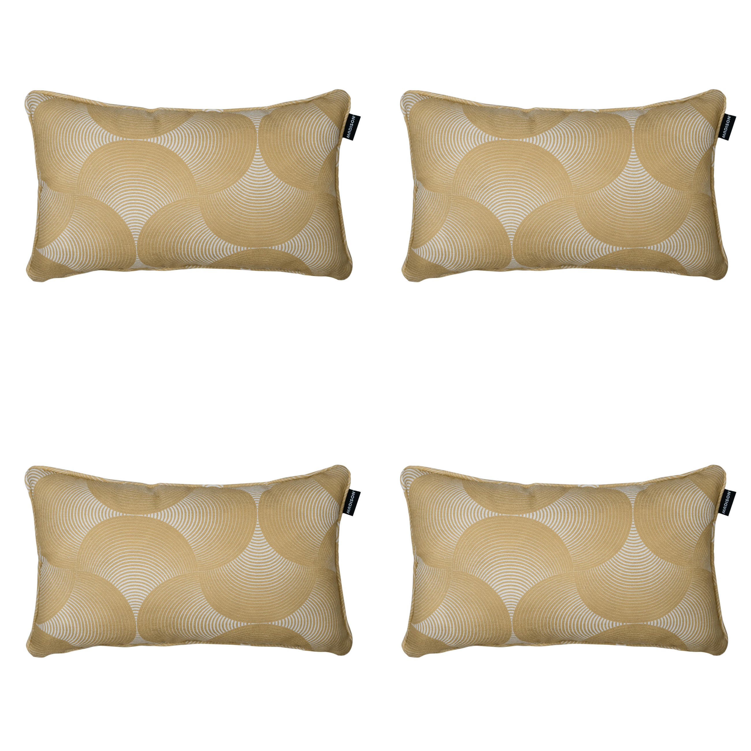 DEKORATIONSKISSEN Napels - Gelb - 30/50/10 cm - 4er-Set - Honig, Textil (50/30cm) - Madison