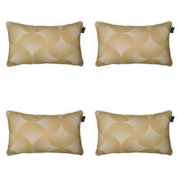 DEKORATIONSKISSEN Napels - Gelb - 30/50/10 cm - 4er-Set - Honig, Textil (50/30cm) - Madison