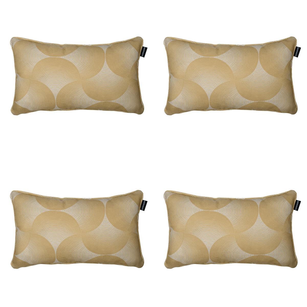 DEKORATIONSKISSEN Napels - Gelb - 30/50/10 cm - 4er-Set - Honig, Textil (50/30cm) - Madison