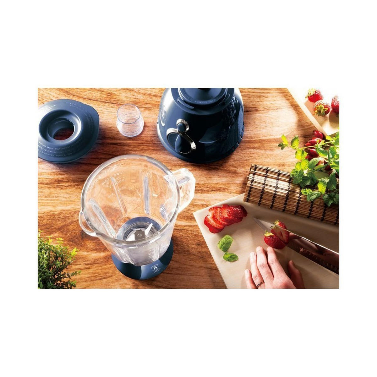 MIXER Marineblau 30/30/58 cm BH9283 - Dunkelblau, Metall (30/58/30cm) - Berlinger Haus
