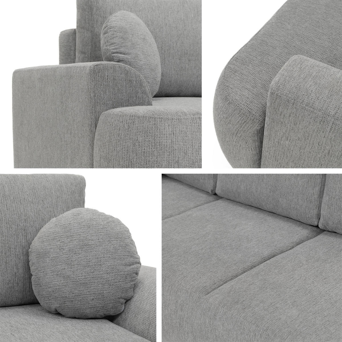 SCHLAFSOFA Velo - Schwarz/Braun, Holz/Kunststoff (248/94/110cm) - MIRJAN24