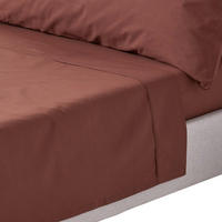 BETTLAKEN ohne Gummizug, Ägyptische Baumwolle, Fadendichte 200 - Braun, Textil (240/275cm) - Homescapes
