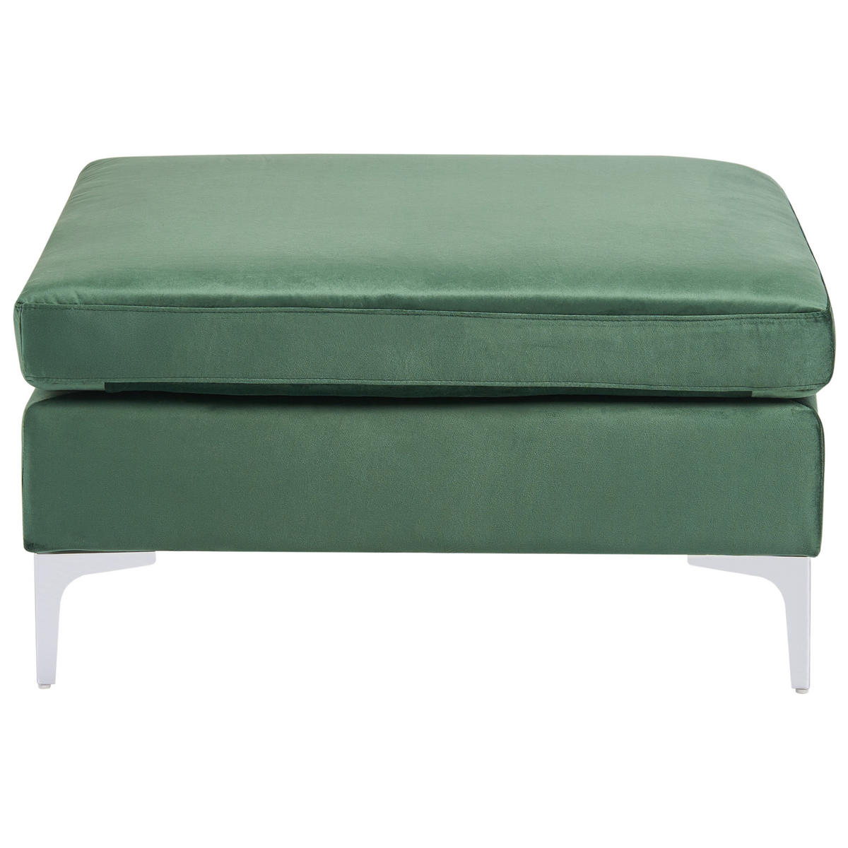 OTTOMANE Evja 85/85/48 cm - Grün, Textil (85/48/85cm) - Beliani