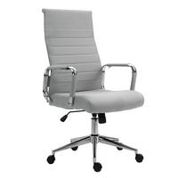 SCHREIBTISCHSTUHL OFFICE COMFORT HB Stoffbezug Hellgrau - Silberfarben/Hellgrau, Textil/Metall (57/120/53cm) - SVITA