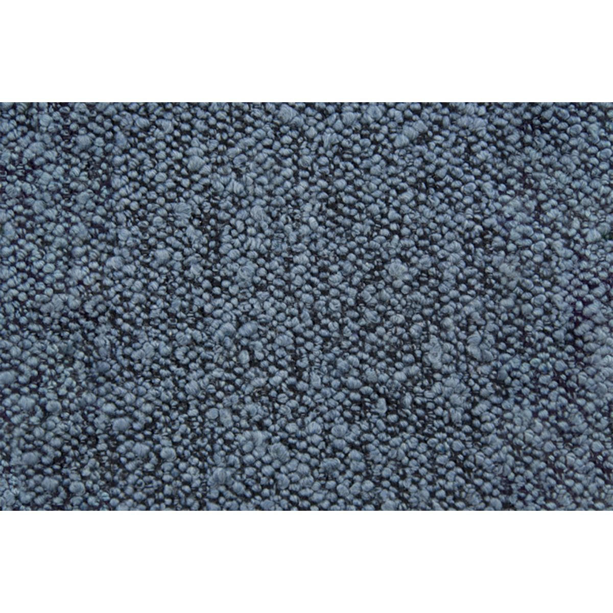 KOPFTEIL gepolstert - Gesteppt – blauer Bouclé-Stoff - 90 cm - Blau/Beige, Karton/Holz (90/120/10cm) - Sommeil de Plomb