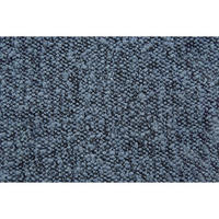 KOPFTEIL gepolstertes – blauer Bouclé-Stoff - 90 cm - Blau/Beige, Karton/Holz (90/120/10cm) - Sommeil de Plomb