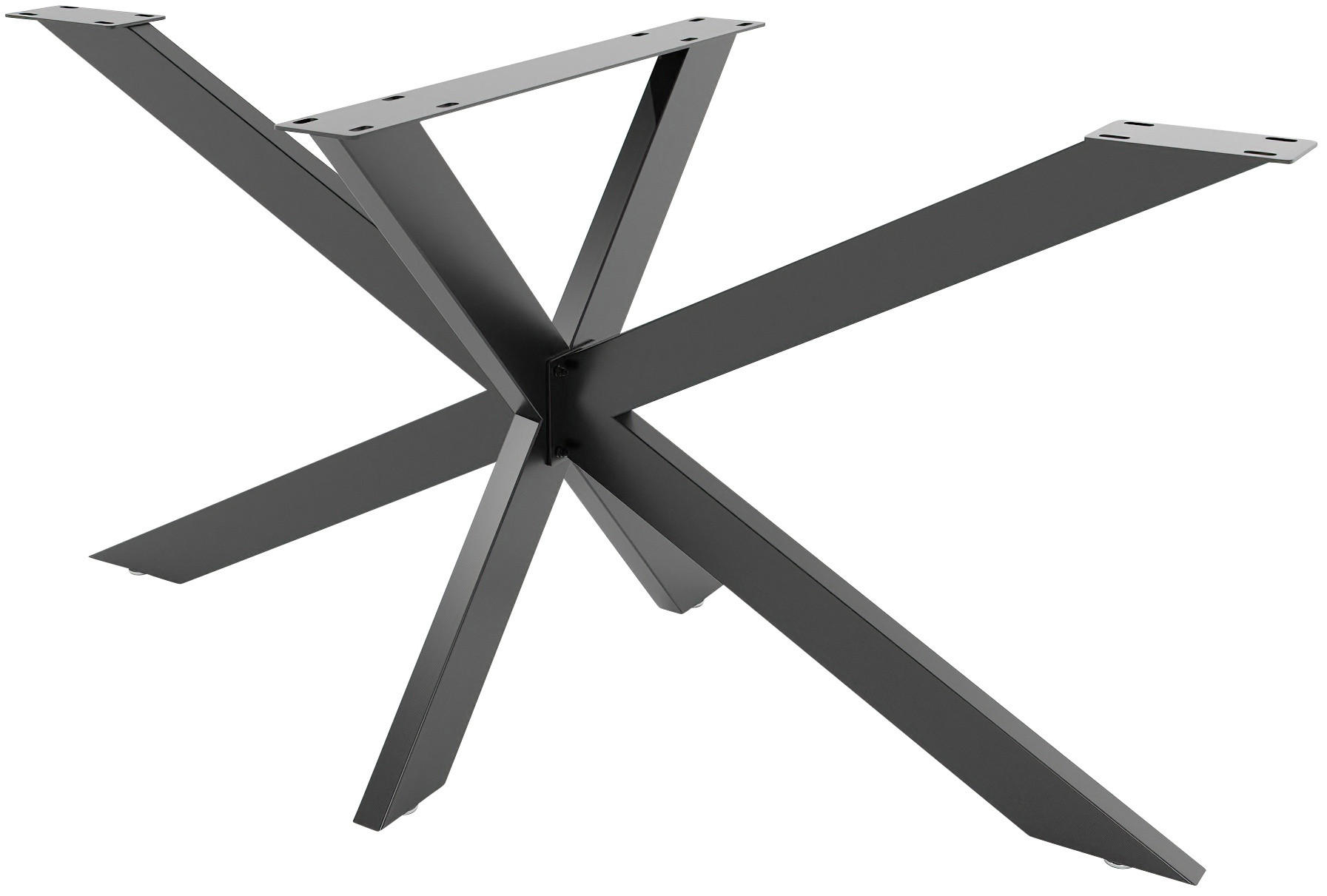 CLP Tischbein Schwarz 78x71x150 cm