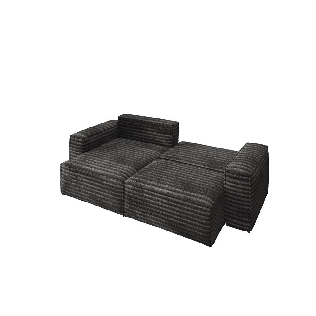 Thumbnail - Kaiser Möbel Eckschlafsofa, Dunkelgrau, Textil, 5-Sitzer, Füllung: Komfortschaum, einzeln stellbar, L-Form, 248x140 cm, ...