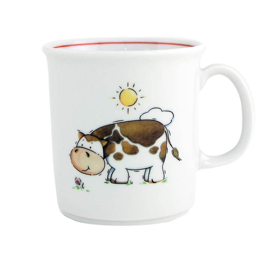 BECHER mit Henkel 0,21 l Kuh - Multicolor, Keramik (7.5/7.5/9.5cm) - Eschenbach
