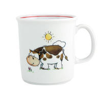 BECHER mit Henkel 0,21 l Kuh - Multicolor, Keramik (7.5/7.5/9.5cm) - Eschenbach