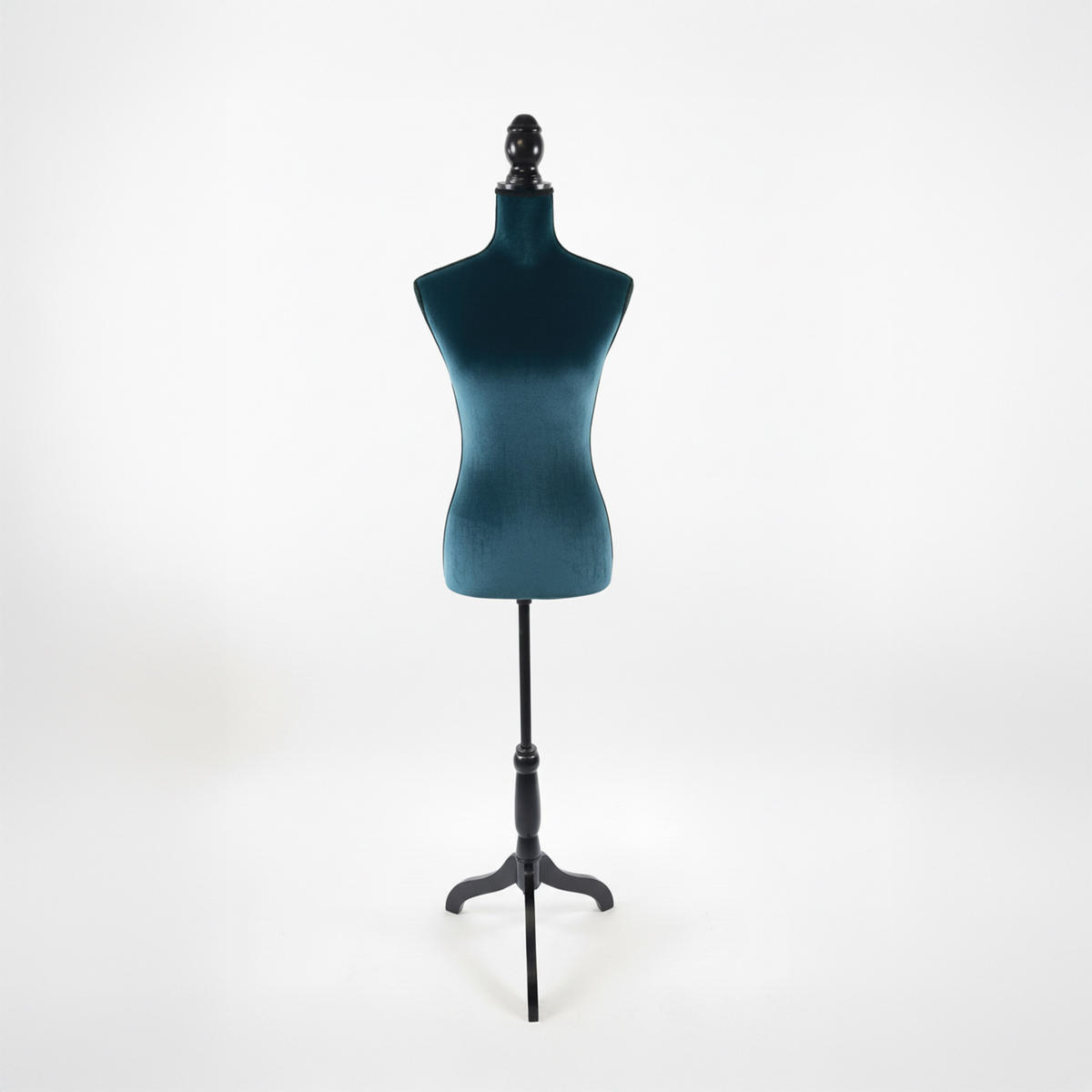 ŠICÍ panna - tyrkysová, dřevo/textil (41/167/34cm) - Relaxdays