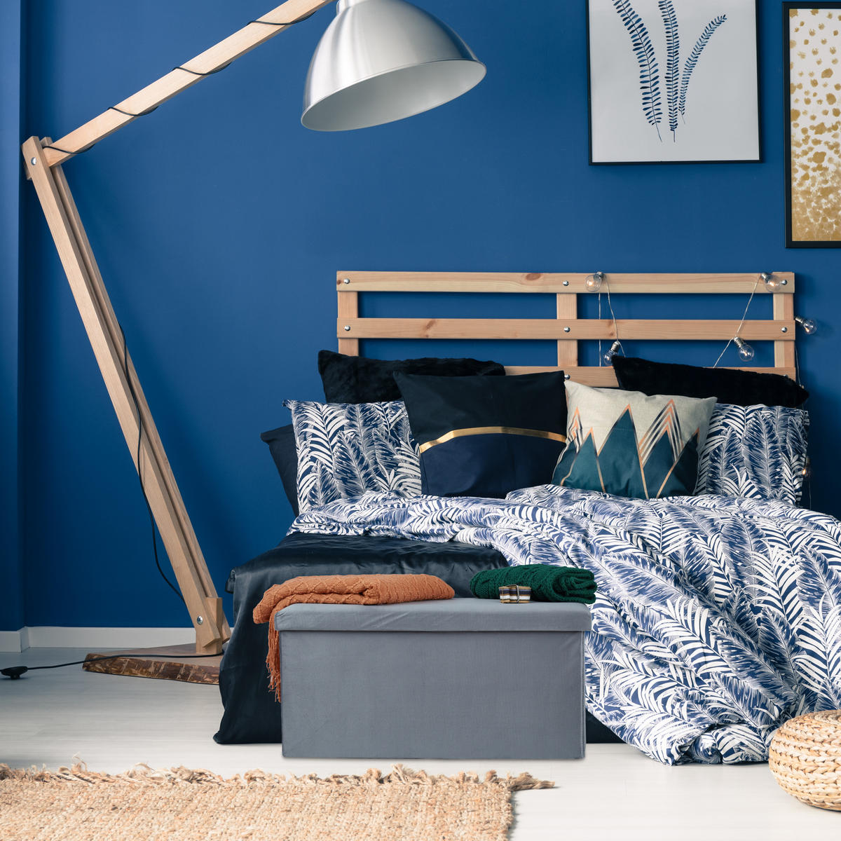 SITZBANK - Anthrazit, Holzwerkstoff/Textil (77/38/39cm) - Relaxdays