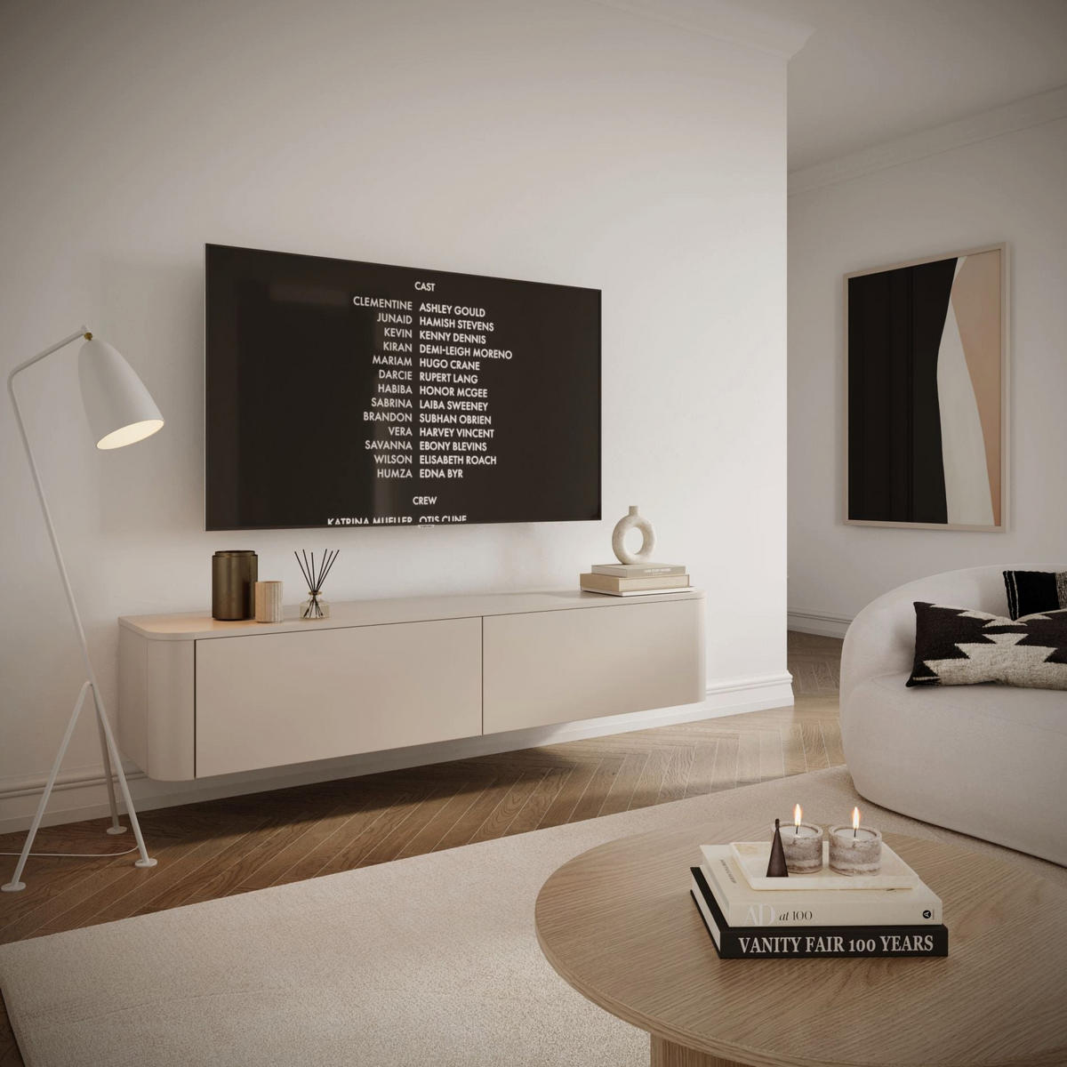 TV-BOARD Luvio Kaschmirgrau hängend oder stehend 175/41/39 cm - Taupe, Holzwerkstoff (175/40.9/39cm) - Selsey