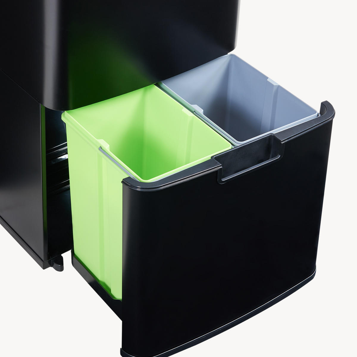 ODPADKOVÝ KOŠ S SENZOREM Venna - černá, kov/plast (31.5/82.5/42cm) - [en.casa]