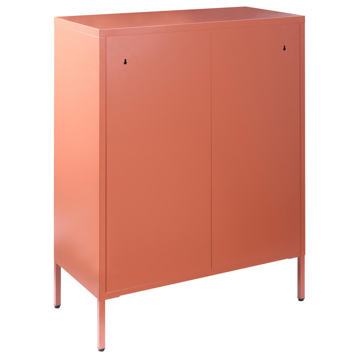 KOMMODE Metall Goldbraun Enago - Goldfarben/Braun, Metall (80/102/40cm) - Beliani