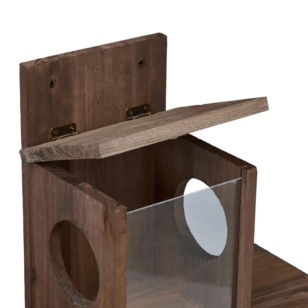 EICHHÖRNCHENFUTTERHAUS - Braun, Holz/Kunststoff (35/24/13cm) - Relaxdays