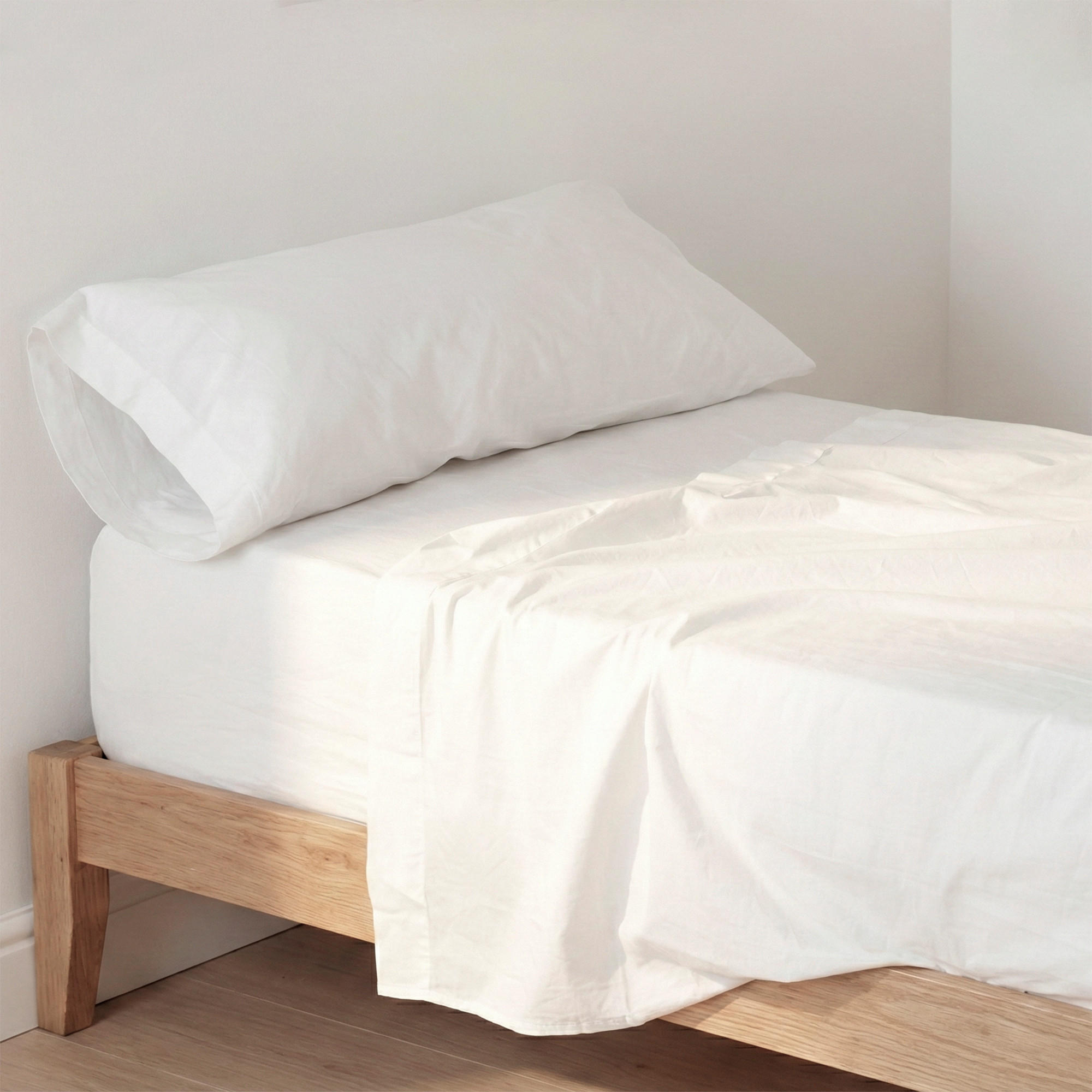 BETTWÄSCHE 2er-Set teiliges basic 180x270 cm weiss - Weiß, Textil (180/270cm) - Happy Friday