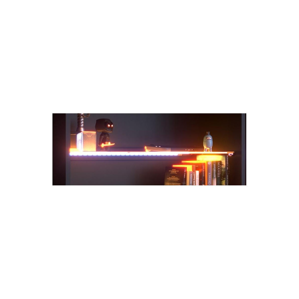 GAMING Schreibtisch Parisot Gaming 3-tlg. Holznachbildung Schwarz - Schwarz, Kunststoff (152/62/87cm) - 58aufmkessel