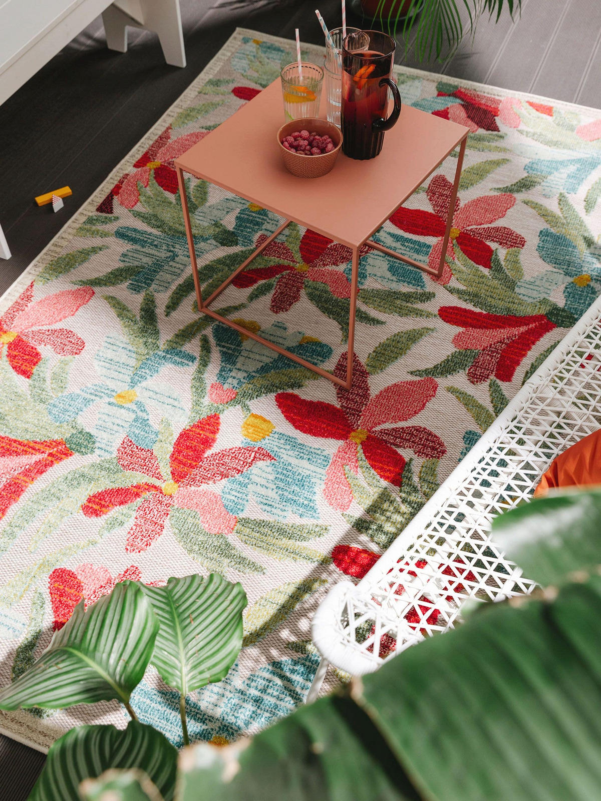 OUTDOOR-TEPPICH Noelia 140/200 cm - Multicolor, Kunststoff (140/200cm) - benuta Nest