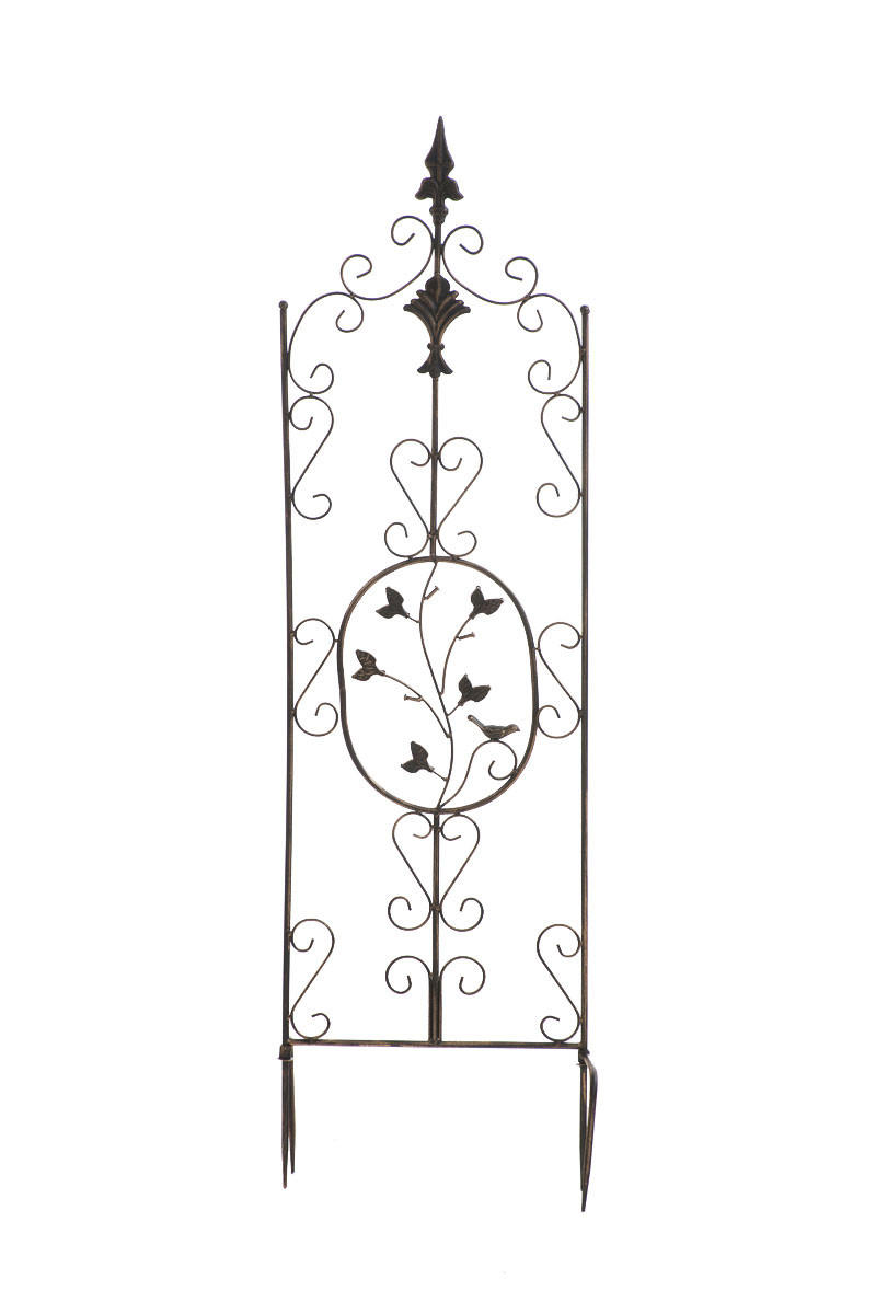 RANKGITTER Falk 35x1x122cm Metall Bronze Rankhilfe - Bronzefarben, Metall (35/122/1cm) - DELUKE