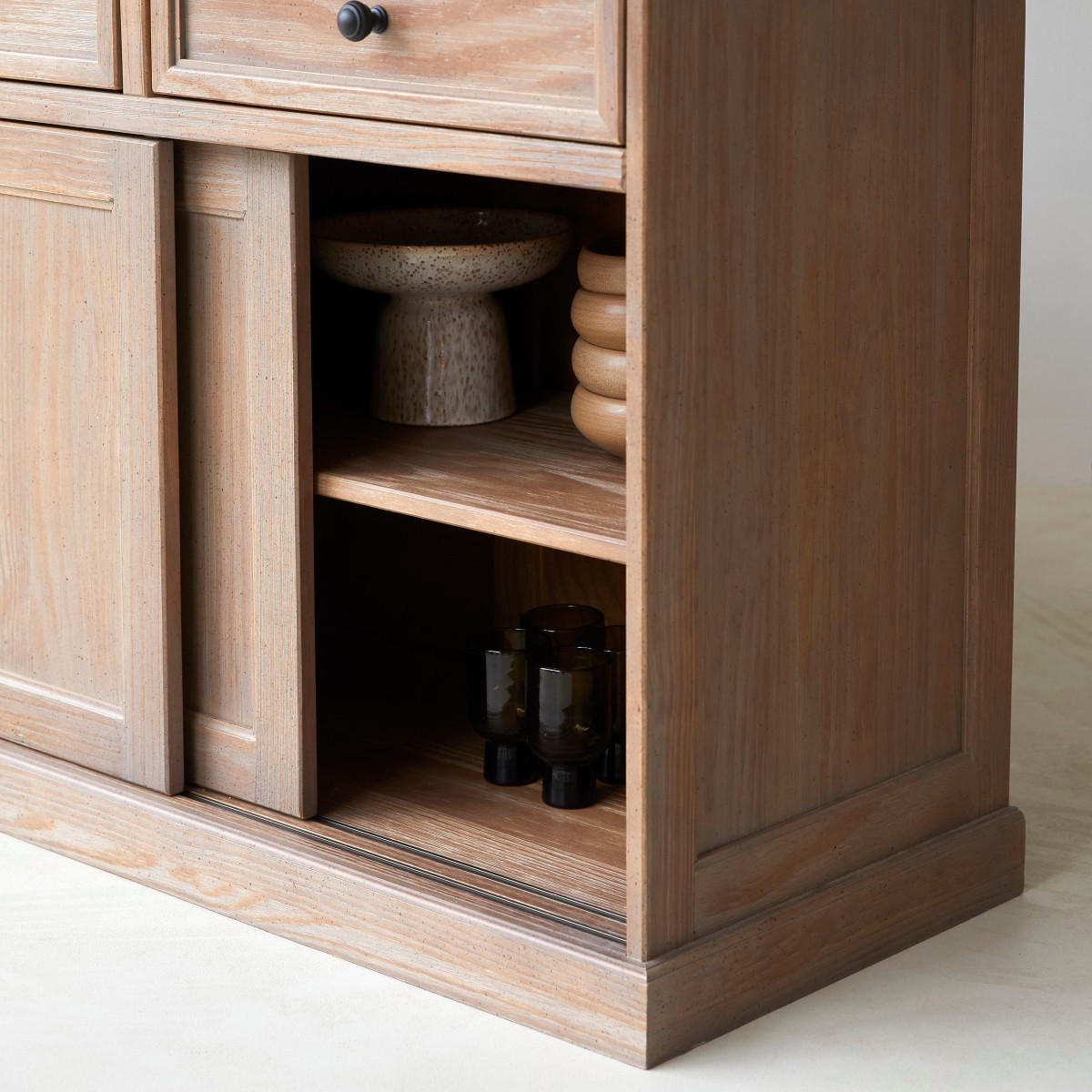 SIDEBOARD Roma Natur aus Pinie - Naturfarben, Holz (166/86/48cm) - Tikamoon